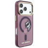 Funda MagSafe Peekaboo Logo Karl Lagerfeld para Apple iPhone 18 Pro / 17 Pro, granate