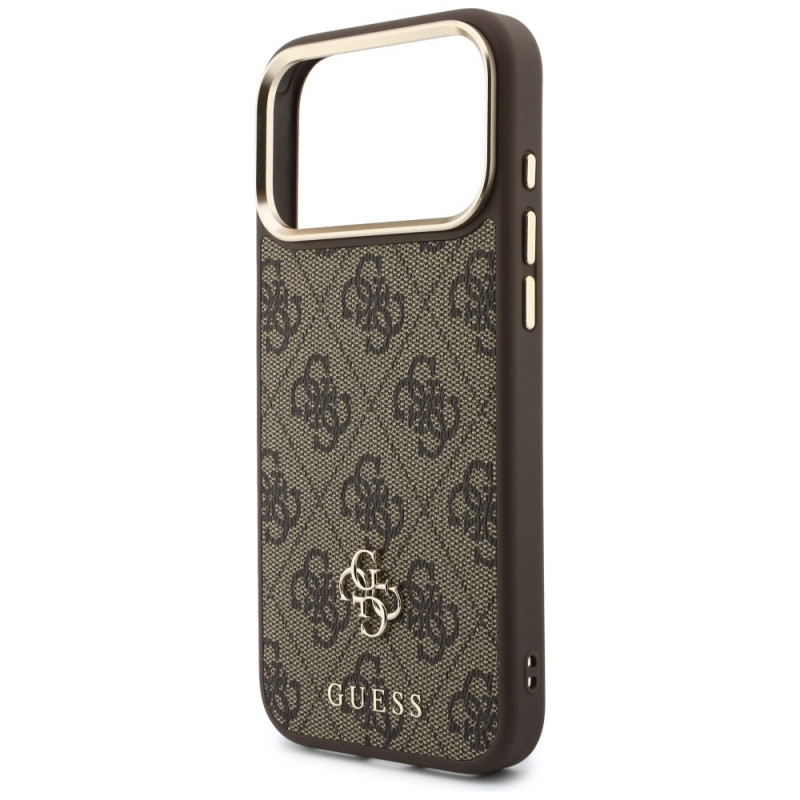 Funda Guess 4G con cartera, MagSafe, para Apple iPhone 18 Pro / 17 Pro, marrón