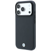 Funda MagSafe BMW Kevlar Metal Logo para Apple iPhone 18 Pro / 17 Pro, antracita