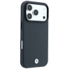 Funda MagSafe BMW Kevlar Metal Logo para Apple iPhone 18 Pro / 17 Pro, antracita