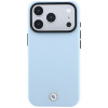 Funda MagSafe BMW Kevlar Metal Logo para Apple iPhone 18 Pro Max / 17 Pro Max, azul