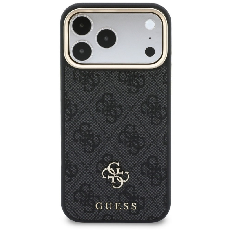 Funda Guess 4G con cartera y cordón, MagSafe, para Apple iPhone 18 Pro / 17 Pro, marrón