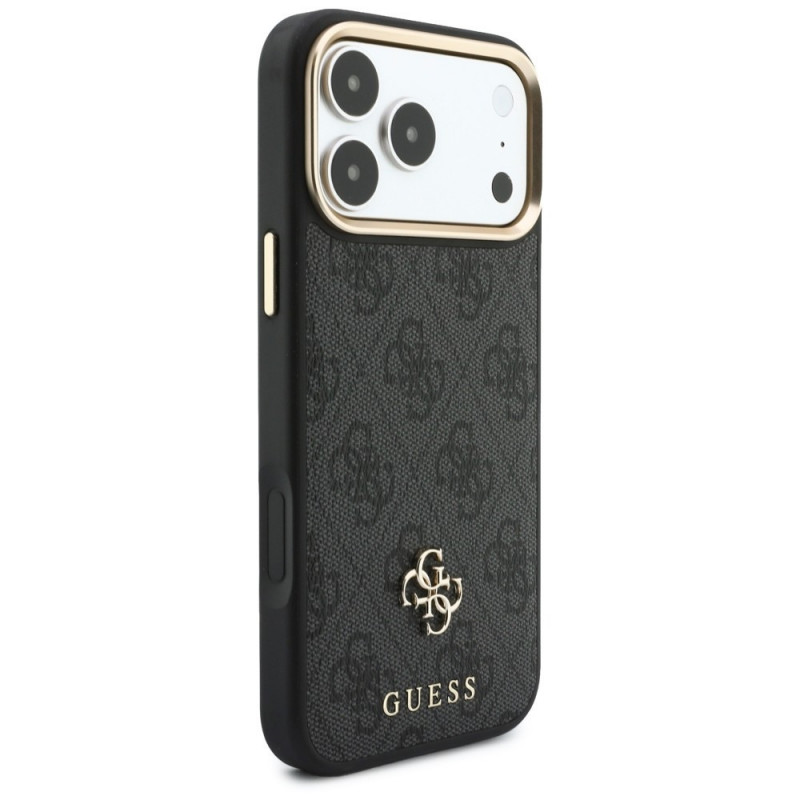 Funda Guess 4G con cartera y cordón, MagSafe, para Apple iPhone 18 Pro / 17 Pro, marrón