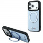 Funda BMW Kevlar Ring Stand 360 MagSafe para Apple iPhone 18 Pro / 17 Pro, azul
