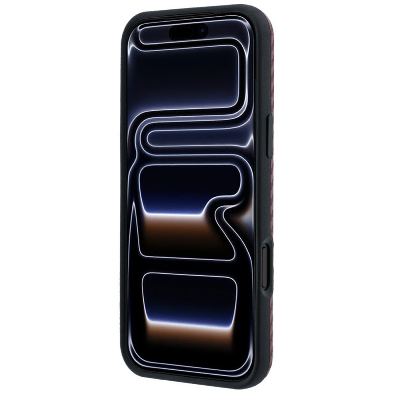 Funda MagSafe BMW M Carbon Printed Ring para Apple iPhone 18 Pro / 17 Pro, burdeos