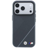 Funda MagSafe BMW M Tire Track with Silver Line para Apple iPhone 18 Pro Max / 17 Pro Max, antracita