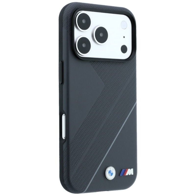 Funda MagSafe BMW M Tire Track with Silver Line para Apple iPhone 18 Pro Max / 17 Pro Max, antracita