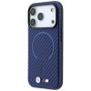 Funda MagSafe BMW M Carbon Printed Ring para Apple iPhone 18 Pro Max / 17 Pro Max, azul marino