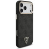 Funda MagSafe Guess 4G Triangle Logo para Apple iPhone 18 Pro Max / 17 Pro Max, negro dorado