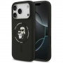 Funda MagSafe con anillo Silicone Karl&Choupette Karl Lagerfeld para Apple iPhone 18 Pro Max / 17 Pro Max, negra