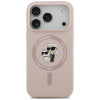 Funda MagSafe con anillo Silicone Karl&Choupette Karl Lagerfeld para Apple iPhone 18 Pro / 17 Pro, negra