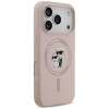 Funda MagSafe con anillo Silicone Karl&Choupette Karl Lagerfeld para Apple iPhone 18 Pro / 17 Pro, negra