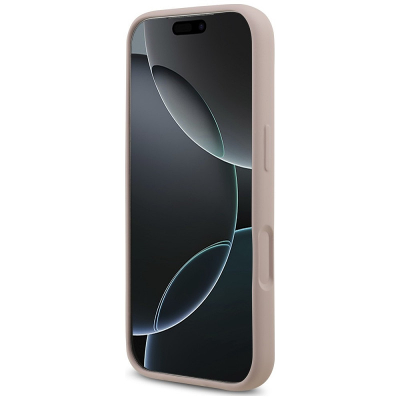 Funda MagSafe con anillo Silicone Karl&Choupette Karl Lagerfeld para Apple iPhone 18 Pro / 17 Pro, negra