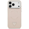 Funda MagSafe Triangle Logo Guess para Apple iPhone 18 Pro Max / 17 Pro Max, rosa
