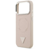Funda MagSafe Triangle Logo Guess para Apple iPhone 18 Pro Max / 17 Pro Max, rosa