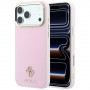 Funda MagSafe Guess Saffiano Small 4G & Classic Logo para Apple iPhone 18 Pro / 17 Pro, rosa