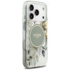 Funda MagSafe Guess IML Flower & Tonal Circle para Apple iPhone 18 Pro / 17 Pro, verde