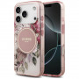 Funda MagSafe Guess IML Flower & Tonal Circle para Apple iPhone 18 Pro Max / 17 Pro Max, rosa