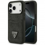 Funda triangular Guess 4G Double Card para Apple iPhone 18 Pro / 17 Pro, negra