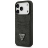 Funda triangular Guess 4G Double Card para Apple iPhone 18 Pro / 17 Pro, negra