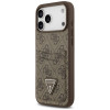 Funda triangular de doble tarjeta 4G Guess para Apple iPhone 18 Pro Max / 17 Pro Max, marrón