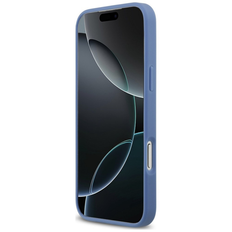 Funda triangular Guess 4G Double Card para Apple iPhone 18 Pro Max / 17 Pro Max, azul