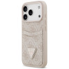 Funda triangular Guess 4G Double Card para Apple iPhone 18 Pro / 17 Pro, rosa