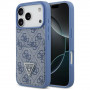 Funda triangular Guess 4G Double Card para Apple iPhone 18 Pro / 17 Pro, azul