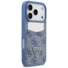 Funda triangular Guess 4G Double Card para Apple iPhone 18 Pro / 17 Pro, azul
