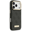 Funda Guess 4G Logo Plate MagSafe para Apple iPhone 18 Pro / 17 Pro, negra