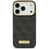 Funda Guess 4G Logo Plate MagSafe para Apple iPhone 18 Pro Max / 17 Pro Max, negra