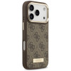 Funda Guess 4G Logo Plate MagSafe para Apple iPhone 18 Pro / 17 Pro, marrón