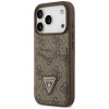 Funda triangular Guess 4G Double Card para Apple iPhone 18 Pro / 17 Pro, marrón