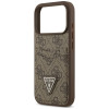 Funda triangular Guess 4G Double Card para Apple iPhone 18 Pro / 17 Pro, marrón