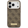 Funda Guess 4G Logo Plate MagSafe para Apple iPhone 18 Pro Max / 17 Pro Max, marrón