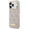 Funda MagSafe Guess 4G Logo Plate para Apple iPhone 18 Pro / 17 Pro, rosa