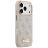 Funda MagSafe Guess 4G Logo Plate para Apple iPhone 18 Pro / 17 Pro, rosa