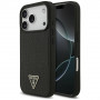 Funda MagSafe Guess Croco Triangle Logo para Apple iPhone 18 Pro / 17 Pro, negra