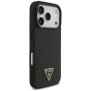 Funda MagSafe Guess Croco Triangle Logo para Apple iPhone 18 Pro / 17 Pro, negra