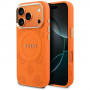 Funda MagSafe Guess Peony Hot Stamp para Apple iPhone 18 Pro Max / 17 Pro Max, naranja