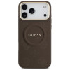 Funda MagSafe Guess Peony Hot Stamp para Apple iPhone 18 Pro Max / 17 Pro Max, marrón