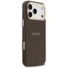 Funda MagSafe Guess Peony Hot Stamp para Apple iPhone 18 Pro Max / 17 Pro Max, marrón