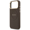 Funda MagSafe Guess Peony Hot Stamp para Apple iPhone 18 Pro Max / 17 Pro Max, marrón
