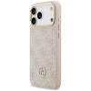 Funda MagSafe Guess 4G Strass Logo para Apple iPhone 18 Pro Max / 17 Pro Max, rosa
