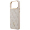 Funda MagSafe Guess 4G Strass Logo para Apple iPhone 18 Pro Max / 17 Pro Max, rosa