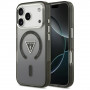 Funda MagSafe Guess IML Gradient Triangle Logo para Apple iPhone 18 Pro Max / 17 Pro Max, negra
