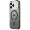 Funda MagSafe Guess IML Gradient Triangle Logo para Apple iPhone 18 Pro Max / 17 Pro Max, negra