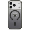 Funda MagSafe Guess IML Gradient Triangle Logo para Apple iPhone 18 Pro Max / 17 Pro Max, negra