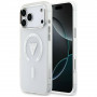 Funda MagSafe Guess IML Gradient Triangle Logo para Apple iPhone 18 Pro Max / 17 Pro Max, Transparente