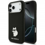Funda Karl Lagerfeld Silicone Choupette Metal Pin para Apple iPhone 18 Pro Max / 17 Pro Max, negra